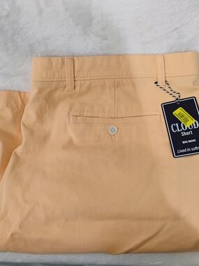 Roundtree & Yorke Big Man Peach Cloud Shorts Mens 48 X9 Flat Front NEW NWT R